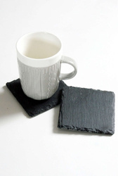 PODKŁADKI Z KAMIENIA ŁUPEK POD KUBEK 10X10 CM