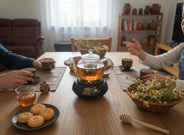 PODGRZEWACZ ŻELIWNY Ø 14,7 CM CZARNY DO UTRZYMANIA TEMPERATURY CZAJNIKA