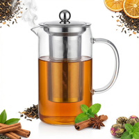 DZBANEK SZKLANY ZAPARZACZ DO HERBATY Z FILTREM