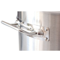 GARNEK STAL NIERDZEWNA 30,5 cm GAR 22L DO GASTRO Z POKRYWKA METALOWA