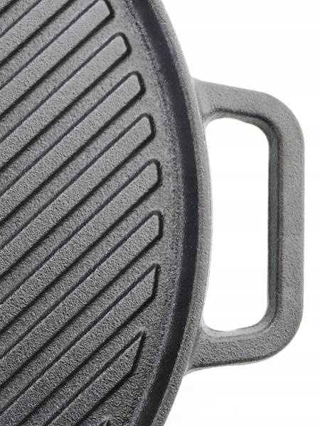 PATELNIA GRILLOWA ŻELIWNA PŁYTA 30 cm RUSZT ODLEW