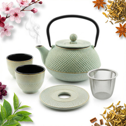 IMBRYK CZAJNIK ŻELIWNY 2x CZARKI ZESTAW NA PREZENT