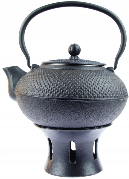 IMBRYK ŻELIWNY 1,5L ZESTAW 4x CZARKI PODGRZEWACZ