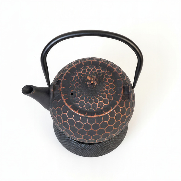 CZAJNIK ŻELIWNY IMBRYK 1,2L ZAPARZACZ DO HERBATY I ZIÓŁ PODGZREWACZ ŻELIWNY