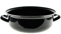 GARNEK EMALIOWANY CZARNA EMALIA 28CM 4.5L BIGOS