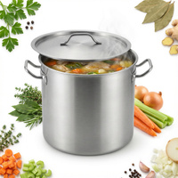 GARNEK STAL NIERDZEWNA 30,5 cm GAR 22L DO GASTRO Z POKRYWKA METALOWA