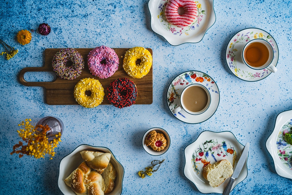 TALERZ CERAMICZNY 21 CM PANI KWIATEK PATERA DO SERWOWANIA DESERÓW