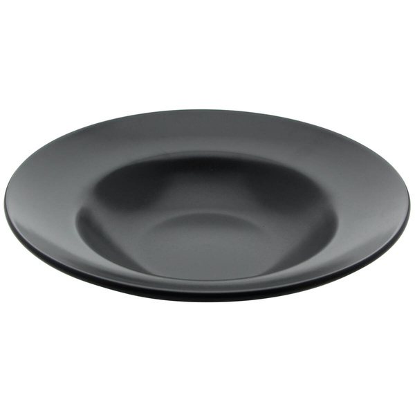 TALERZ GŁĘBOKI DO ZUPY OBIADOWY TALERZ DO MAKARONU CZARNY 24 CM