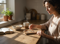 TALERZ PATERA ŚWIĄTECZNYA DO PIERNIKÓW I SERWOWANIA DAŃ 25X 21cm CERAMIKA