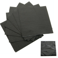 SERWETKI PAPIEROWE CZARNE SERWETKA KWADRAT ZESTAW 20 SZTUK 16,5X 16,5 CM