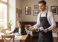 TACA KELNERSKA KUCHENNA CZARNA PROSTOKĄTNA ANTYPOŚLIZGOWA 41.5×30.5×2 cm