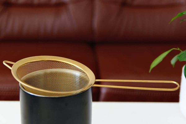 SITKO CEDZAK KUCHENNY STAL NIERDZEWNA ZŁOTY