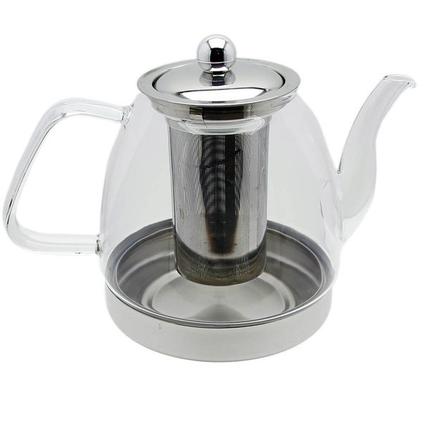 ZAPARZACZ CZAJNIK DZBANEK SZKLNAY INDUKCJA 1,2L DO KAWY HERBATY ZIÓŁ