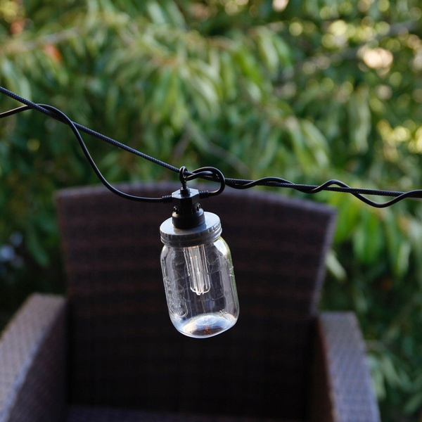 LAMPKI OGRODOWE ŻARÓWKI ŁAŃCUCH LED GIRLANDA 230V