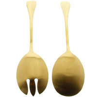 ŁYŻKI DO SAŁATEK SAŁATY ZESTAW 2 el.ZŁOTE