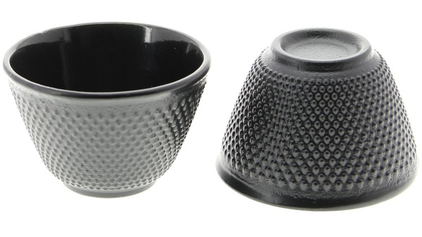 CZARKI ŻELIWNE 4x FILIŻANKI DO HERBATY KOMPLET