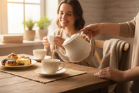 DZBANEK DO KAWY HERBATY CERAMICZNY 0.8L ELEGANCKI I FUNKCJONALNY DAISY LINE