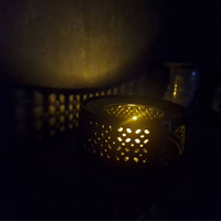 PODGRZEWACZ CERAMICZNY DO DZBNAKA CZAJNIKA NA ŚWIECZKĘ TEA LIGHT CZARNY