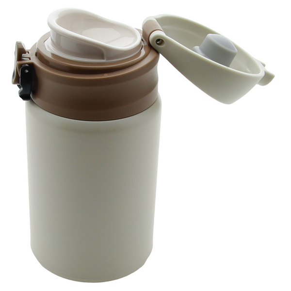 TERMOS KUBEK TERMICZNY PODRÓŻNY STALOWY 300ml BUTELKA DO WODY CIEPŁEJ MLEKA