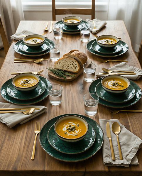 SERWIS OBIADOWY KOMPLET TALERZY 18EL. ZASTAWA OBIADOWA ZESTAW NA 6 OSÓB