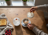 MLECZNIK CUKIERNICZKA ZESTAW CUKIERNICA POJEMNIK NA CUKIER DZBANUSZEK MLEKO