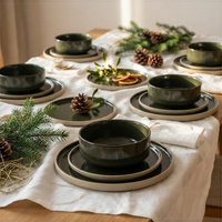 SERWIS OBIADOWY KOMPLET TALERZY 18EL. ZASTAWA OBIADOWA ZESTAW NA 6 OSÓB