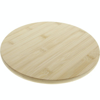 PATERA TALERZ NA CIASTO PRZEKĄSKI OWOCE 20 cm BAMBUSOWA DREWNIANA NA NODZE