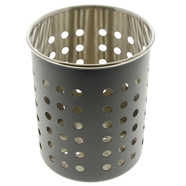 POJEMNIK NA SZTUĆCE ORGANIZER KOSZYK CZARNY STAL