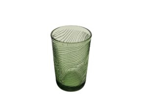 SZKLANKA DO WODY GRINKÓW SOKU 300ml WZÓR PLASTRA DREWNA ARBRE ZIELONA GREEN