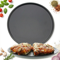 TALERZ DO PIZZY TALERZ OBIADOWY CZARNY 28 CM