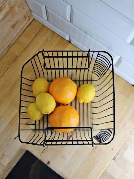 KOSZYK METALOWY PIĘTROWY CZARNY NA WARZYWA OWOCE