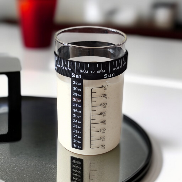 POJEMNIK DO ZAKWASU ROBIENIA NA CHLEB SŁOIK FERMENTACYJNY 800ml ZESTAW