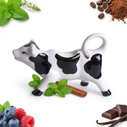 MLECZNIK DZBANEK PORCELANAOWY KROWA DO MLEKA ŚMIETANKI