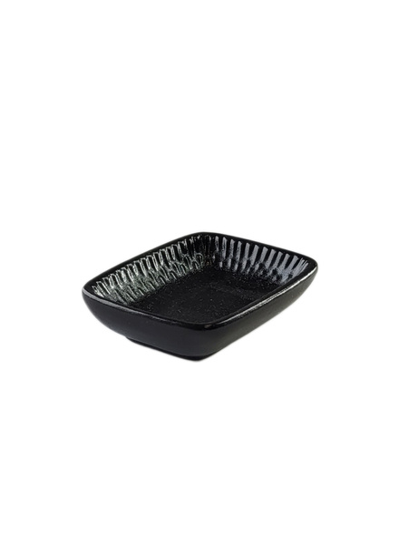 MISECZKA CERAMICZNA DO DIPÓW SOSÓW 8 CM ELEGANCKA CZARNA OMBRES BLACK