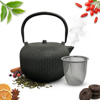 ZAPARZACZ ŻELIWNY IMBRYK Z SITKIEM DO ZIÓŁ HERBATY CZAJNIK DZBANEK 1 L