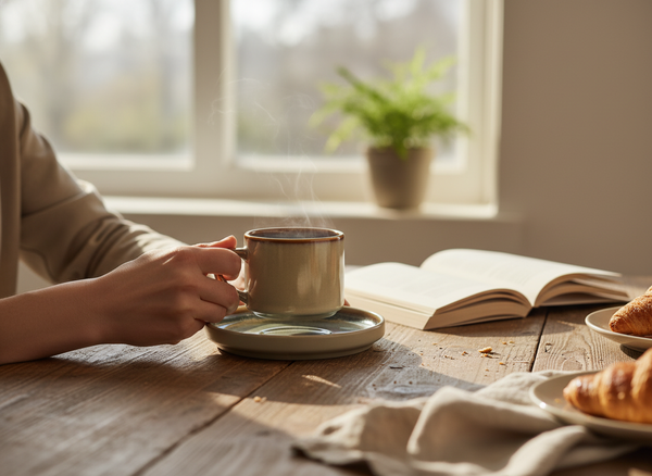 FILIŻANKI ZESTAW KAWOWY ZE SPODKAMI DO KAWY HERBATY 200 ML BEŻOWY Ø 8,5 CM