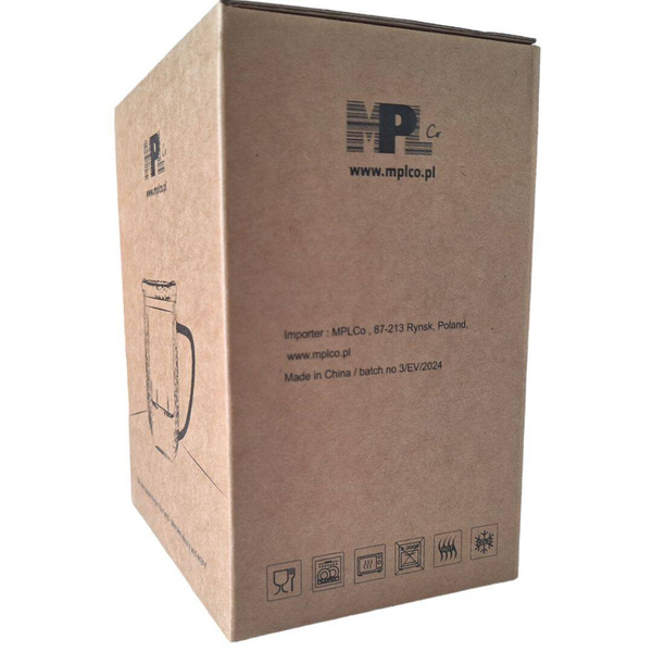 KUBEK SZKLANKA TERMICZNA Z ZAPARZACZEM SZKLNE SITKO DO HERBATY I ZIÓŁ 0,4L