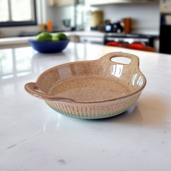 NACZYNIE ŻAROODPORNE CERAMICZNE FORMA DO PIECZENIA ZAPIEKANIA ø21 cm 0.9L