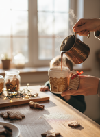 KUBEK DO GORĄCEJ CZEKOLADY BIAŁY 400 ML BŁYSZCZĄCY DO PICIA ZMYWARKA 10×9,5