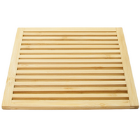 PODSTAWKA BAMBUSOWA POD GORĄCY GARNEK CZAJNIK PODKŁADKAD REWNIANA 20x20 cm