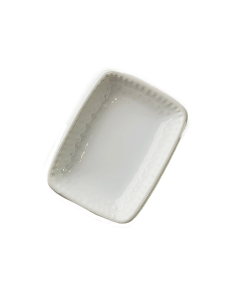 MISECZKA CERAMICZNA NA DIPY 8 CM BIAŁA DO SOSÓW PRZYSTAWEK OMBRES