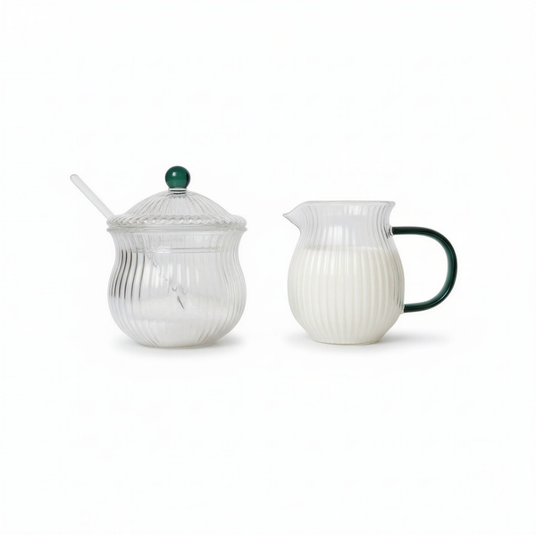 MLECZNIK CUKIERNICZKA ZESTAW CUKIERNICA POJEMNIK NA CUKIER DZBANUSZEK MLEKO