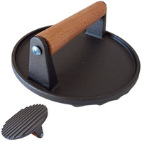 PRASA ŻELIWNA FORMA DO HAMBURGERÓW GRILL BURGERÓW KOTLETÓW MIELONYCH 17,5cm