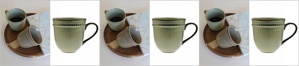 KUBEK ceramiczny BALLES 360 ml zielony