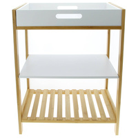 REGAŁ PÓŁKA BAMBUSOWA SZAFKA ŁAZIENKOWA 50x40x30cm