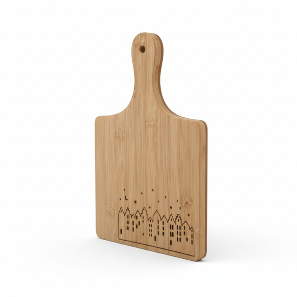 DESKA DO KROJENIA JEDZENIA I SERWOWANIA DAŃ BAMBUS NATURALNY 30×20×1,5 CM