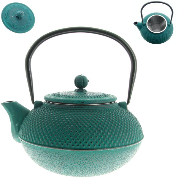 IMBRYK ZAPARZACZ ŻELIWNY Z SITKIEM DO ZIÓŁ HERBATY CZAJNIK 1.5 L ŻELIWO