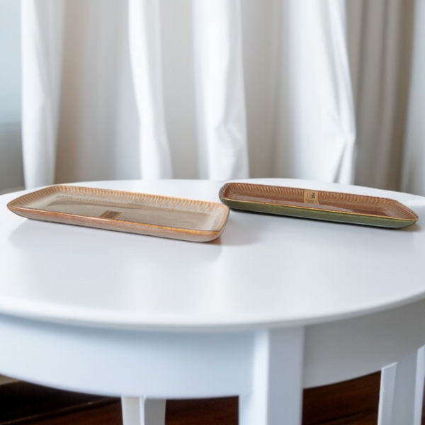 PATERA TALERZ PÓŁMISEK SALATERKA PROSTOKĄTNY CERAMICZNY 25 cm DO SUSHI