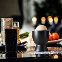 KIELISZEK DO JAJKA PODSTAWKA DO JAJA CZARNY