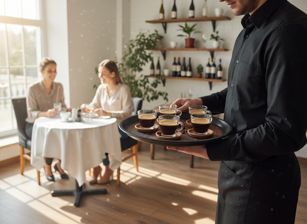 TACA KELNERSKA KUCHENNA ANTYPOSLIZGOWA CZARNA 41 cm DO SERWOWANIA PODAWANIA